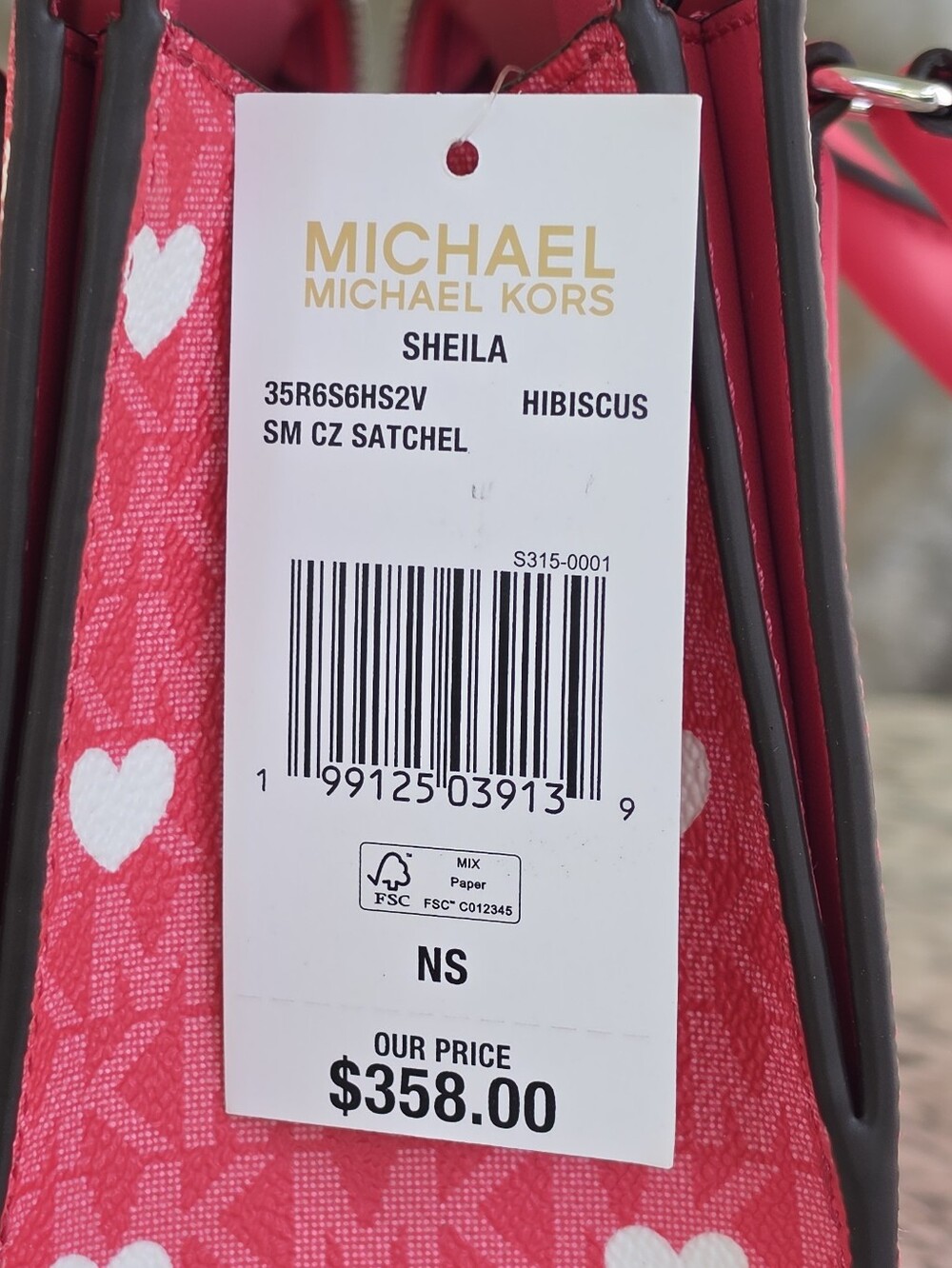 Michael Kors Sheila Small Pink Crossbody - Picture 7 of 9